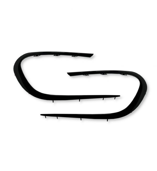 FRONT AERO FINS CANARDS GLOSS BLACK FOR MERCEDES CLA C117 2012-2018 - Image 2