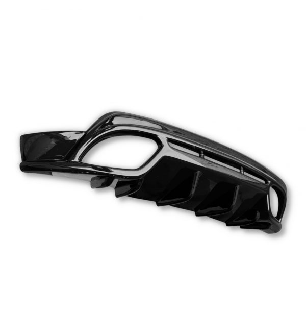 REAR DIFFUSER GLOSS BLACK FOR ALFA ROMEO GIULIA 952 QUADRIFOGLIO 2017-2020 - Image 2