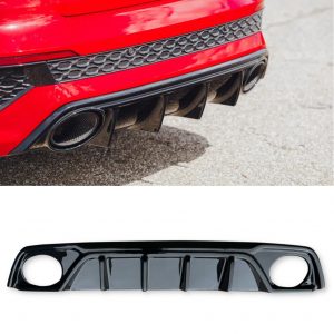 REAR DIFFUSER VALANCE GLOSS BLACK FOR AUDI RS3 SALOON 8Y 2020+