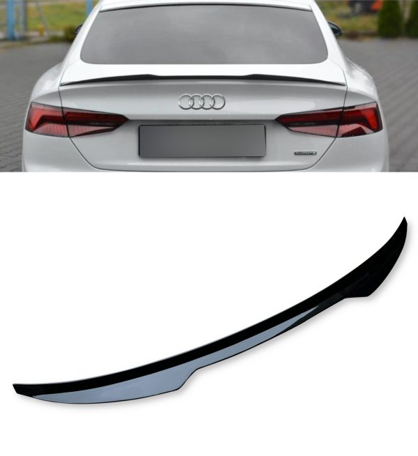 REAR SPOILER GLOSS BLACK FOR AUDI A5 S-LINE COUPE SPORTBACK 2017+ - Image 3