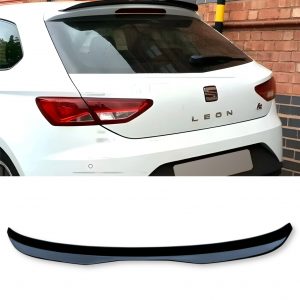REAR SPOILER ROOF SPOILER GLOSS BLACK FOR SEAT LEON MK3 5F PRE-LCI 2012-2016