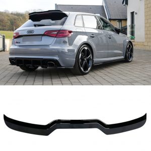 REAR ROOF SPOILER GLOSS BLACK FOR AUDI RS3 8V SPORTBACK HATCHBACK 2013-2020