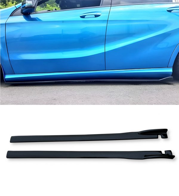 SIDE SKIRTS BLADES GLOSS BLACK FOR VAUXHALL ASTRA J MK4 OPC / VXR 2011-2018