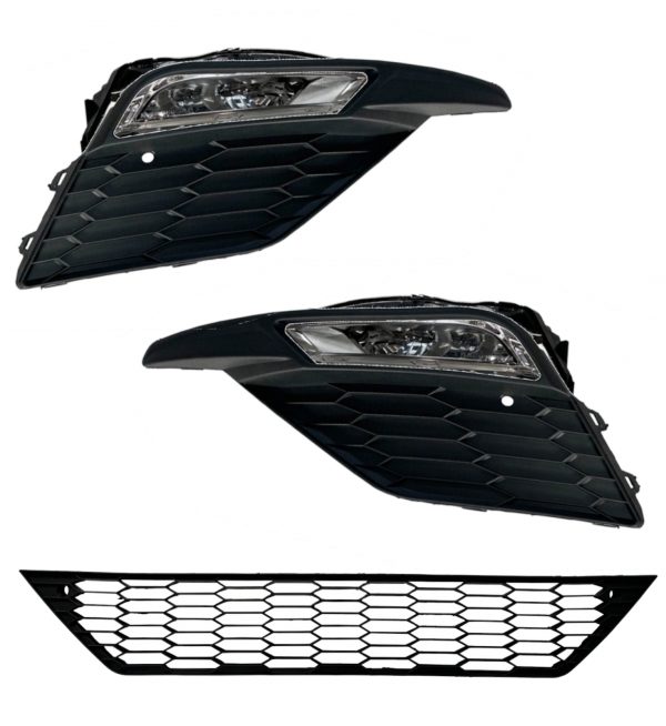 FRONT BUMPER GRILLE BODY KIT FR LOOK PRIMED FOR SEAT LEON MK3 2017-2020 - Image 4