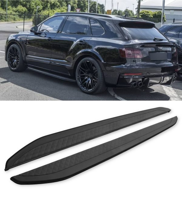 SIDE STEPS RUNNING BOADS ALUMINIUM OEM STYLE BLACK FOR BENTLEY BENTAYGA 2020+