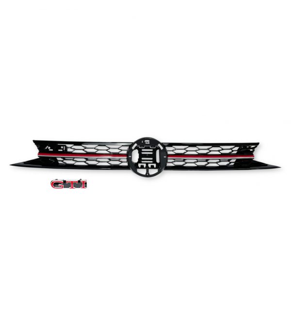 FRONT BUMPER WITH GRILLE BODY KIT GTI LOOK PRIMED FOR VW POLO 2018+ - Image 5