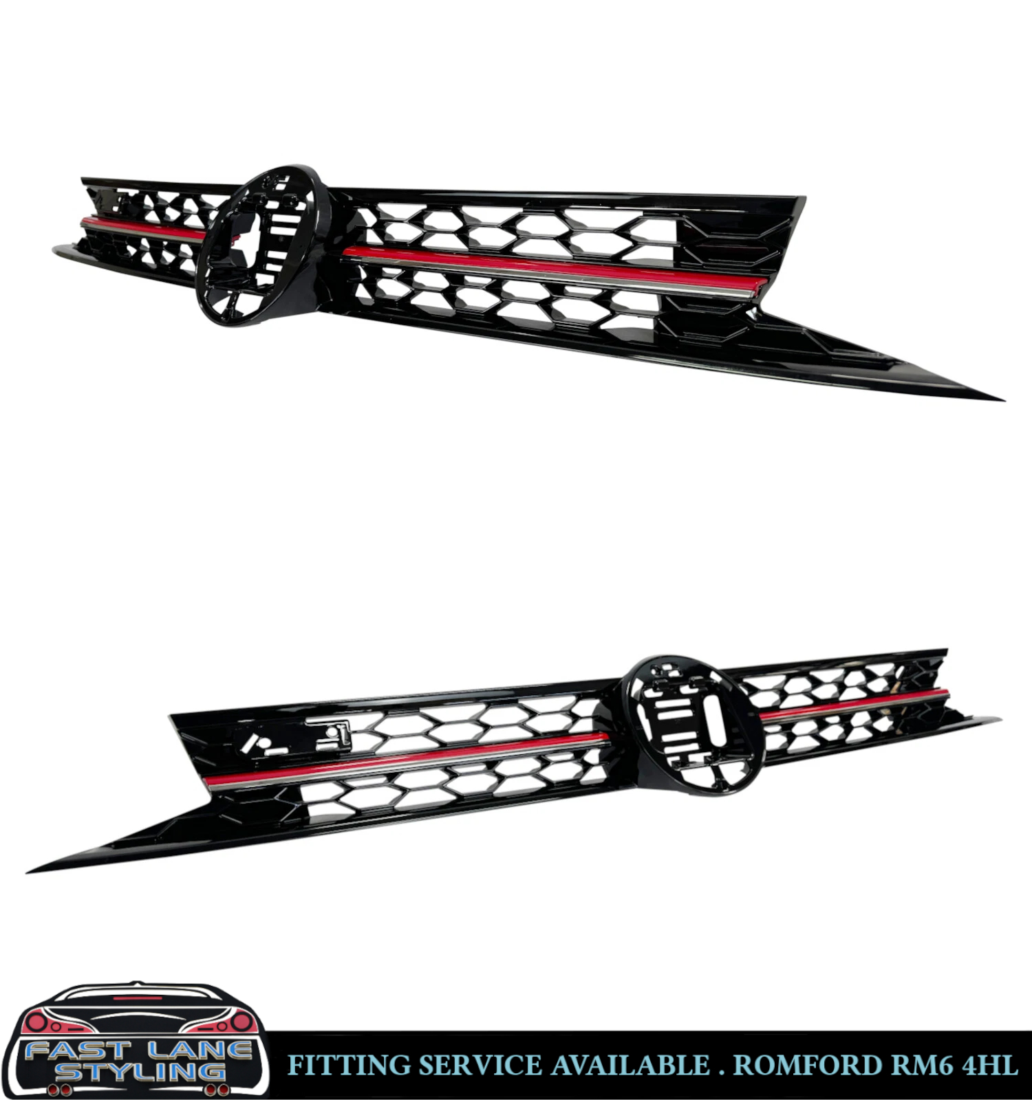 FRONT BUMPER WITH GRILLE BODY KIT GTI LOOK PRIMED FOR VW POLO 2018+ - Image 6