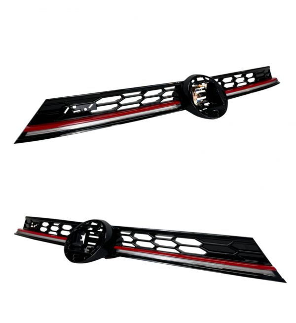 FRONT BUMPER WITH GRILLE BODY KIT GTI LOOK PRIMED FOR VW POLO 2022+ - Image 5