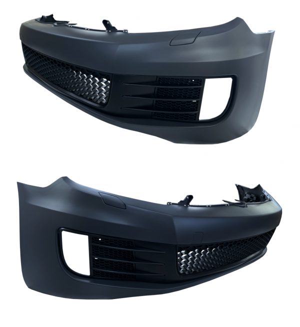 FRONT BUMPER DIFFUSER SIDE SKIRT FULL BODY KIT GTI LOOK PRIMED FOR VW GOLF MK6 - Image 2