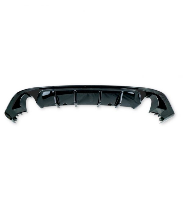 REAR DIFFUSER BUMPER TCR LOOK GLOSS BLACK FOR VW GOLF MK7.5 2017-2019 - Image 2