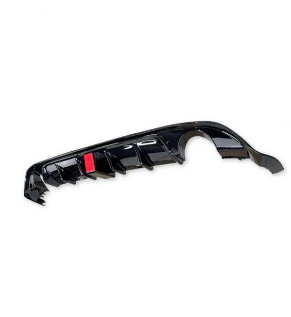 REAR DIFFUSER WITH F1 LIGHT GTI TCR LOOK GLOSS BLACK FOR VW GOLF MK7.5 2017-2020 - Image 2