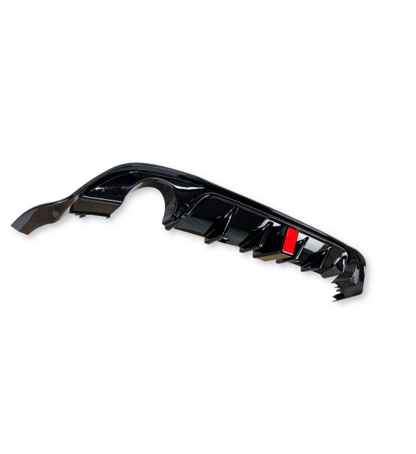 REAR DIFFUSER WITH F1 LIGHT GTI TCR LOOK GLOSS BLACK FOR VW GOLF MK7.5 2017-2020 - Image 3