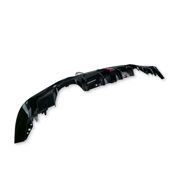 REAR DIFFUSER QUAD EXHAUST TCR LOOK GLOSS BLACK FOR VW GOLF MK7.5 2017-2021 - Image 2