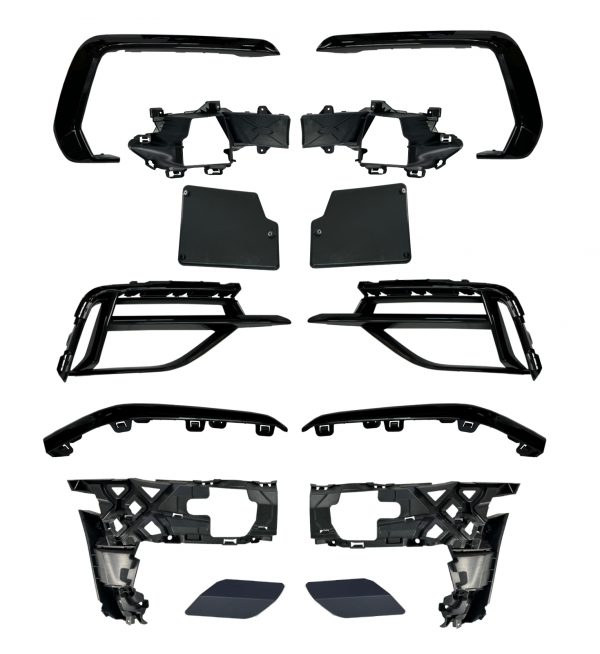 FRONT BUMPER GRILLE DIFFUSER FULL BODY KIT R LOOK PRIMED FOR VW GOLF MK7.5 - Image 7