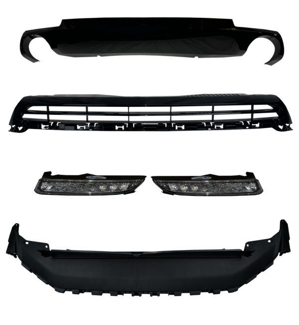 FRONT BUMPER GRILLE DIFFUSER BODY KIT SCIROCCO R LOOK PRIMED FOR VW SCIROCCO - Image 4
