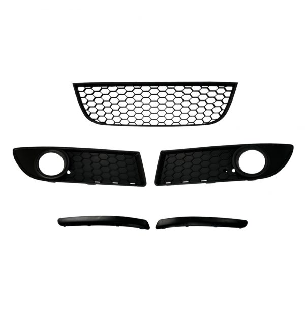 FRONT BUMPER GRILLE BODY KIT GTI LOOK PRIMED FOR VW POLO MK4 2005-2009 - Image 6