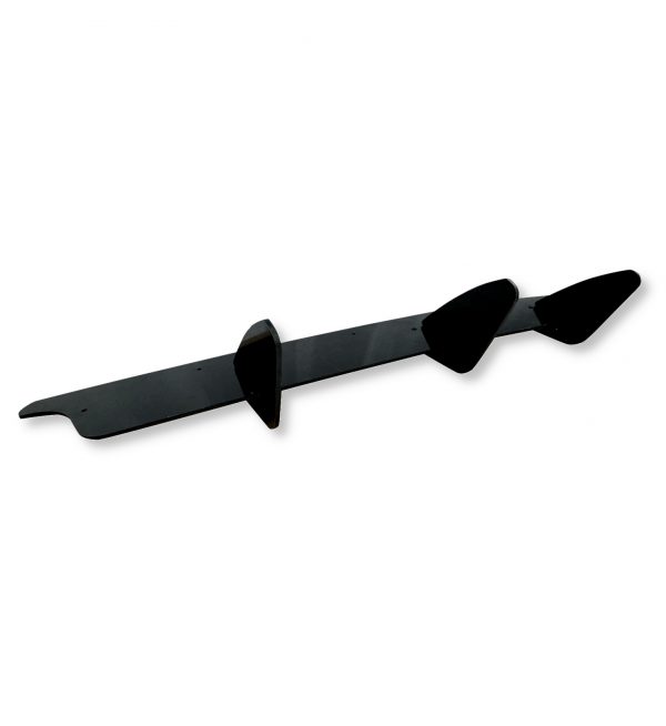 REAR DIFFUSER ADD ON FINS GLOSS BLACK FOR VW GOLF MK6 GTI 2009-2012 - Image 3