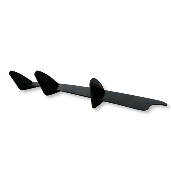 REAR DIFFUSER ADD ON FINS GLOSS BLACK FOR VW GOLF MK6 GTI 2009-2012 - Image 4
