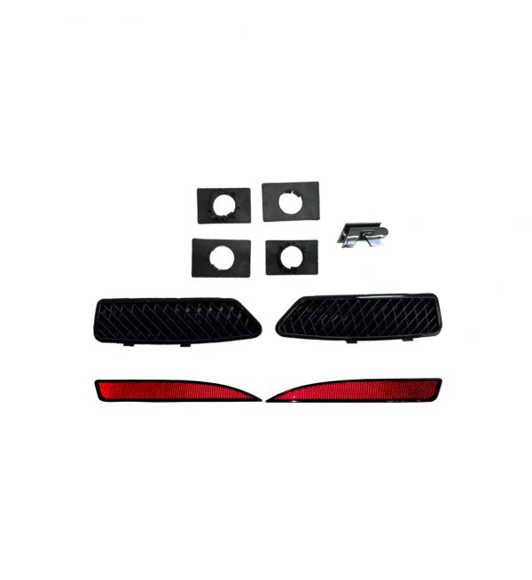 REAR BUMPER DIFFUSER BODY KIT R LOOK PRIMED FOR VW SCIROCCO 2015+ - Image 5
