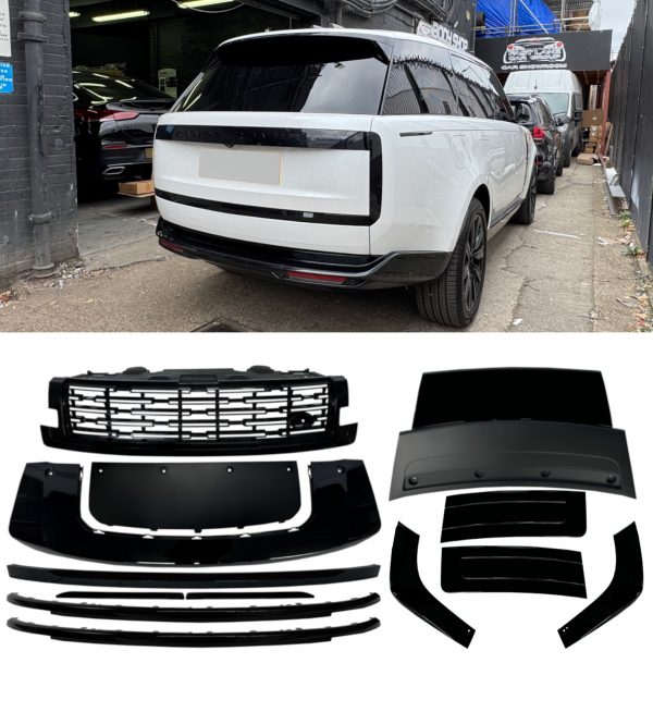 FRONT GRILLE FULL BLACK PACK KIT GLOSS BLACK FOR RANGE ROVER VOGUE L460 2023+ - Image 2