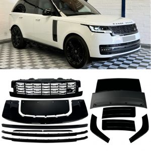 FRONT GRILLE FULL BLACK PACK KIT GLOSS BLACK FOR RANGE ROVER VOGUE L460 2023+