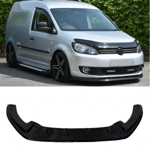 FRONT SPLITTER LIP GLOSS BLACK FOR VW CADDY 2010-2015
