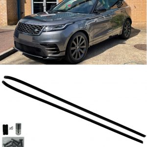 ALUMINIUM ROOF RAILS BARS GLOSS BLACK FOR RANGE ROVER VELAR L560 2017+
