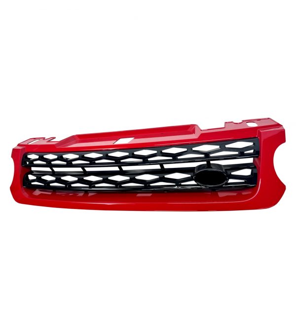 FRONT GRILLE GLOSS RED AND BLACK FOR RANGE ROVER SPORT L494 2014+ - Image 2