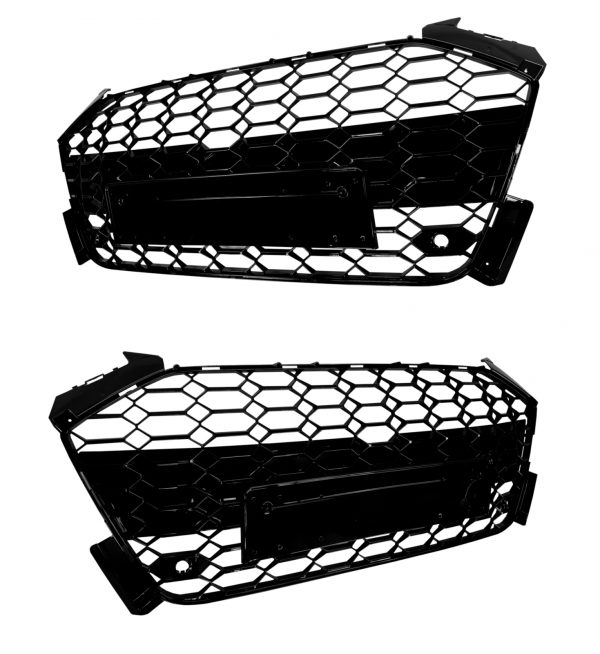 FRONT BUMPER GRILLE BODY KIT RS4 STYLE PRIMED FOR AUDI A4 B9 FACELIFT 2021+ - Image 3