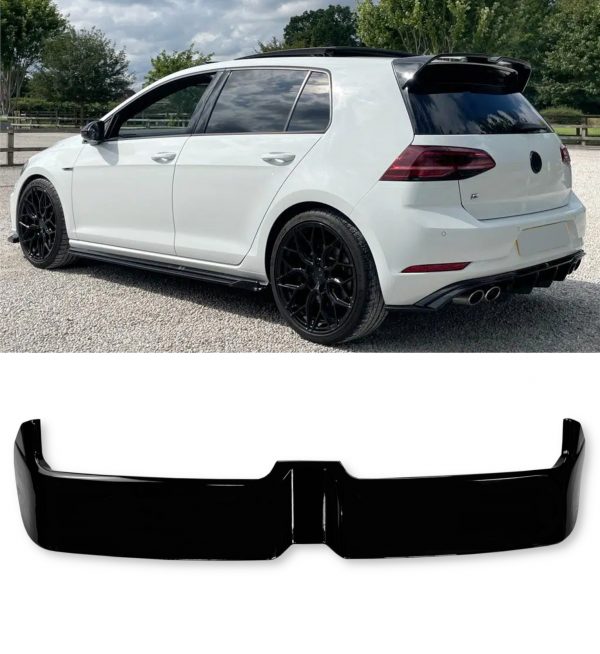 REAR ROOF SPOILER OETTINGER STYLE GLOSS BLACK FOR VW GOLF MK7 7.5 R LINE 13-19