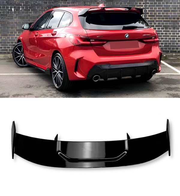 REAR ROOF SPOILER LIP WINGS GLOSS BLACK FOR BMW 1 SERIES F40 M-SPORT 118i/125i