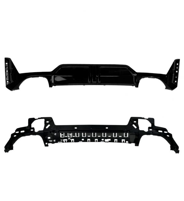 REAR DIFFUSER 340i M SPORT STYLE GLOSS BLACK FOR BMW 3 SERIES G20 G21 LCI 2022+