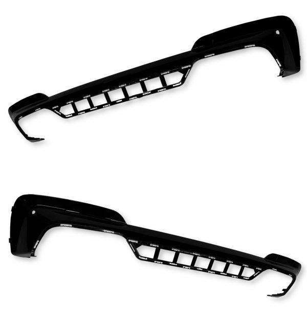 REAR DIFFUSER X3M STYLE GLOSS BLACK FOR BMW X3 G01 PRE-LCI 2017-2021 - Image 3