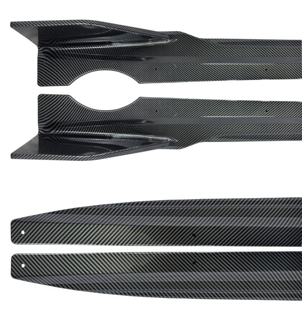 AERO BODYKIT SPLITTER SIDE SKIRT DIFFUSER SPOILER CARBON LOOK FOR BMW X5 G05 LCI - Image 2
