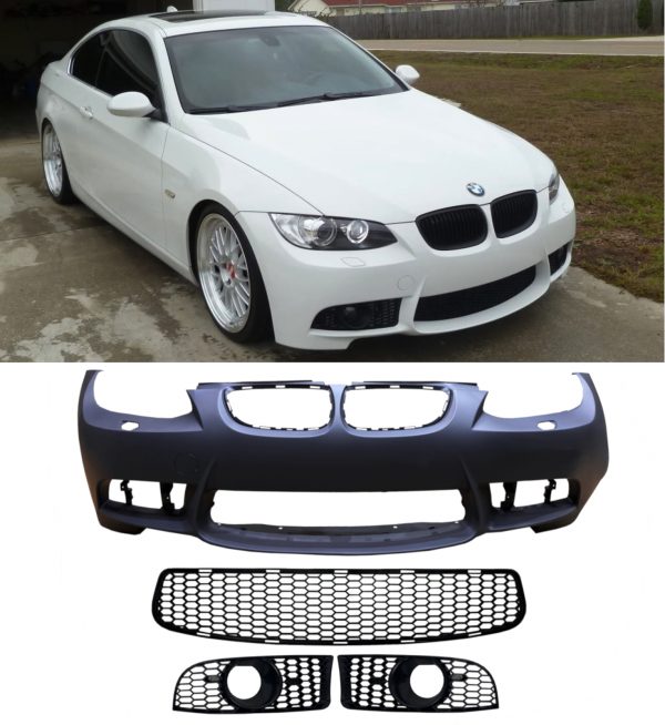 FRONT BUMPER M3 LOOK PRIMED FOR BMW 3 SERIES E92 E93 PRE LCI 2006-2009
