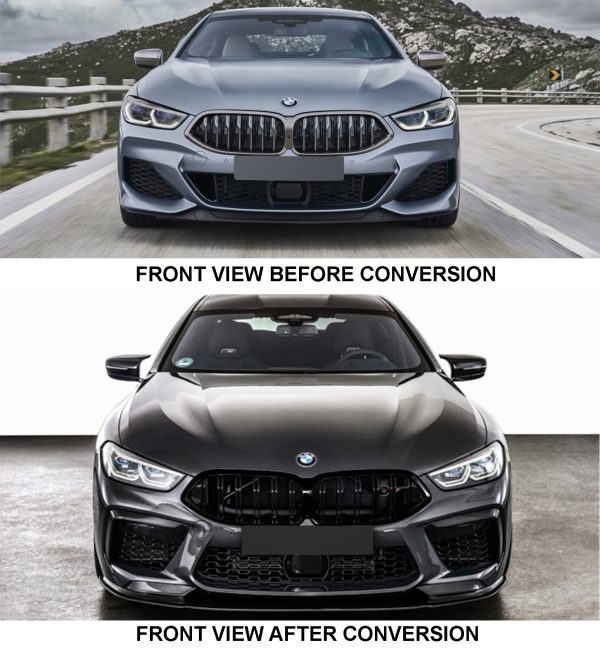 BMW 8 SERIES G16 TO M8 CONVERSTION BODY KIT PRIMED BUMPERS GRILLE WINGS DIFFUSER - Image 2