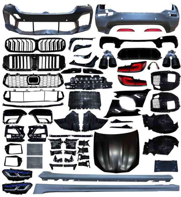 BMW 5 SERIES G30 2017+ TO F90 M5 LCI CONVERSION KIT PRIMED BUMPERS WINGS BONNET - Image 4