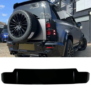 REAR ROOF SPOILER GLOSS BLACK FOR LAND ROVER DEFENDER L663 90 110 OEM FIT 2020+
