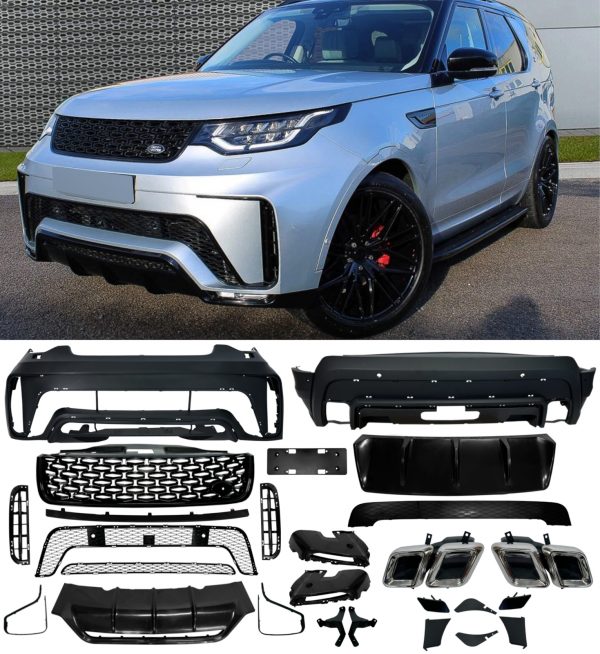 FRONT BUMPER GRILLE TIPS FULL BODY KIT PRIMED FOR LAND ROVER DISCOVERY 5 L462