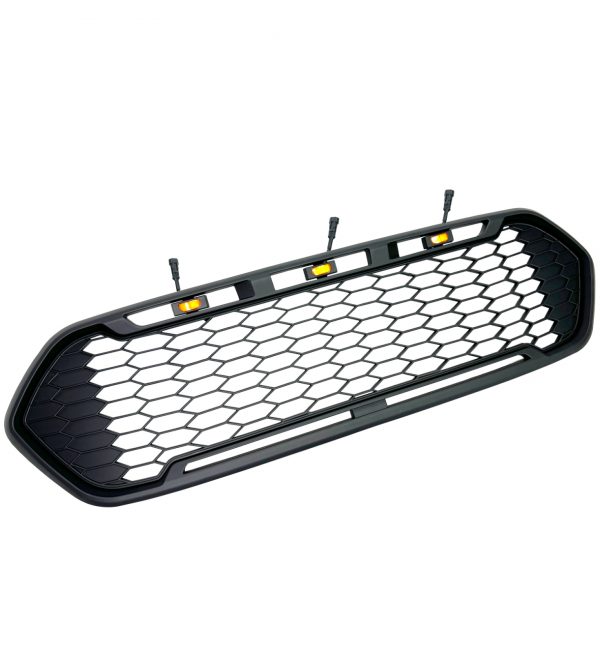 FRONT GRILLE WITH LED BLACK FOR FORD TRANSIT CUSTOM MK8 2018-2023 GRILL - Image 2