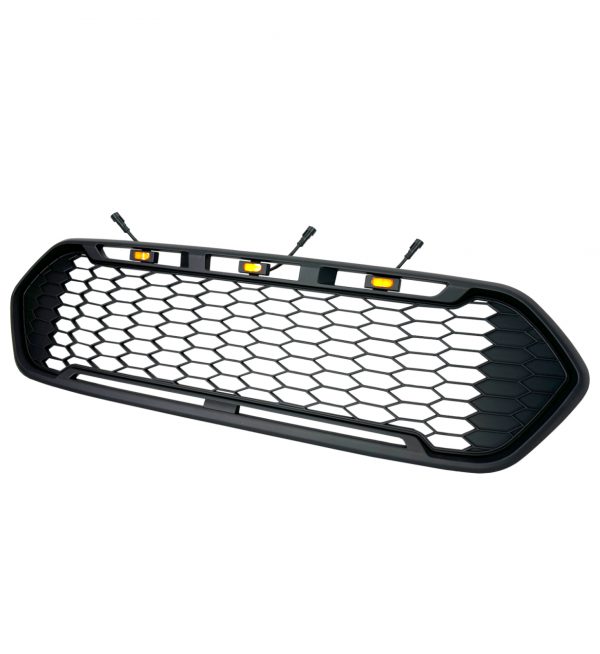 FRONT GRILLE WITH LED BLACK FOR FORD TRANSIT CUSTOM MK8 2018-2023 GRILL - Image 3