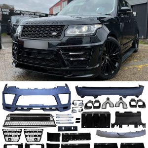 RANGE ROVER VOGUE L405 LUMMA FRONT BUMPER AND SVO REAR BUMPER BODYKIT PRIMED