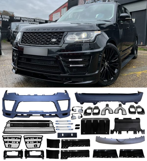RANGE ROVER VOGUE L405 LUMMA FRONT BUMPER AND SVO REAR BUMPER BODYKIT PRIMED