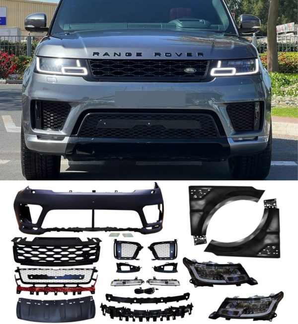 FOR RANGE ROVER SPORT L494 PRE FACELIFT TO FACELIFT FRONT END CONVERSION BODY KIT