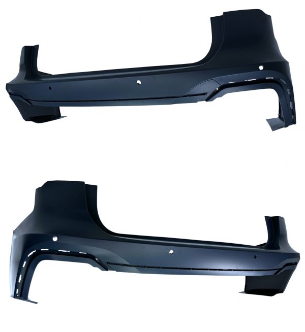 REAR BUMPER BODY KIT BLACK TIPS RS6 STYLE PRIMED FOR AUDI A6 C8 AVANT AND ESTATE - Image 2