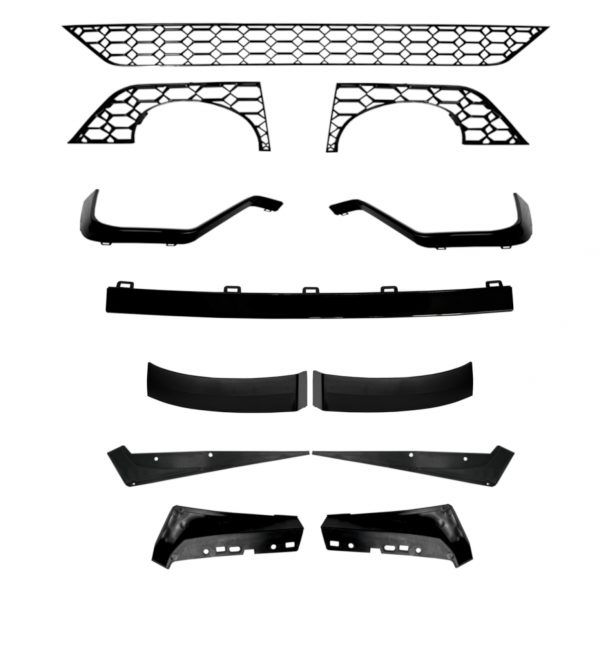 REAR BUMPER BODY KIT BLACK TIPS RS6 STYLE PRIMED FOR AUDI A6 C8 AVANT AND ESTATE - Image 4