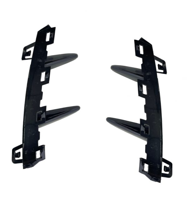 REAR BUMPER AERO KIT FINS AMG STYLE GLOSS BLACK FOR MERCEDES A CLASS W177 2018+ - Image 3