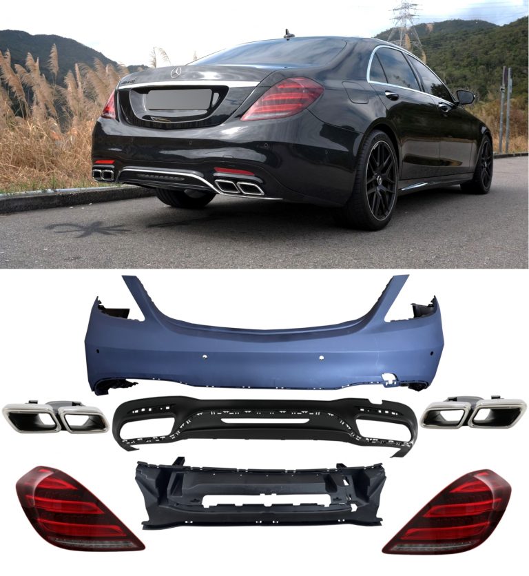 W222 Body Kit Rear MERCEDES S CLASS W222 TO S63 AMG STYLE CONVERSION BODY KIT PRIMED ...