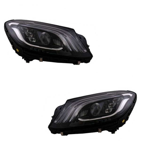 MERCEDES S CLASS W222 TO S63 AMG STYLE CONVERSION BODY KIT PRIMED BUMPERS LIGHTS - Image 6