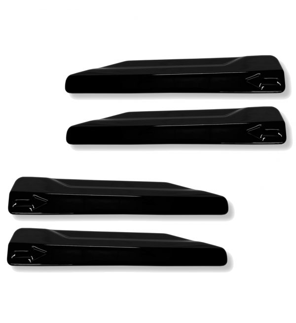REAR DIFFUSER SPLITTER BODY KIT GLOSS BLACK FOR AUDI A6 C8 S-LINE AND S6 C8 - Image 5